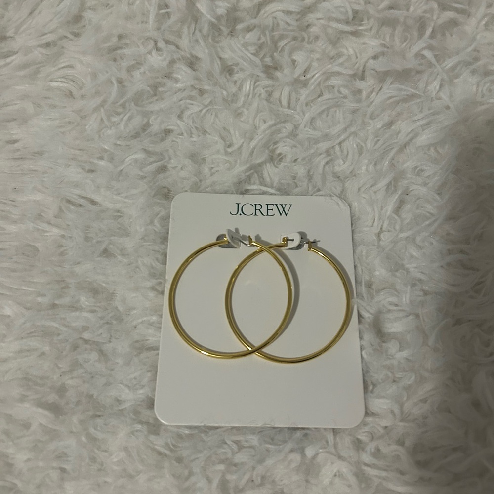 J. Crew Classic Gold Hoop Earrings
